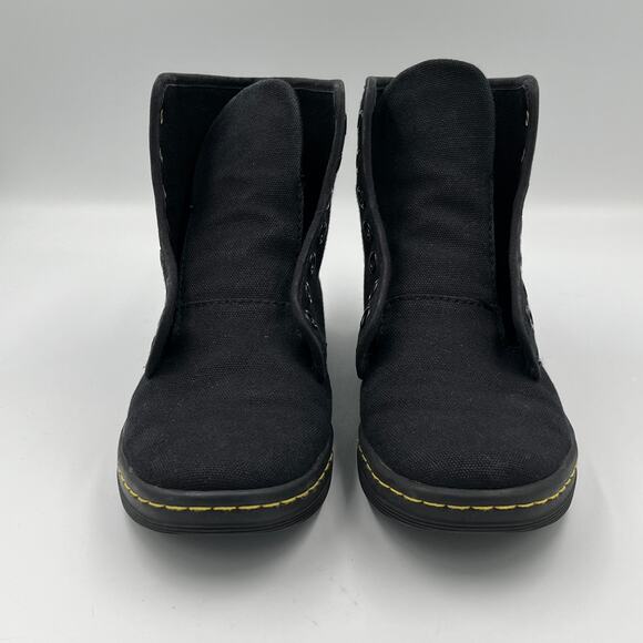 Dr. Martens Women's Alfie Black Canvas Boot Shoe size 6 - Picture 4 of 8